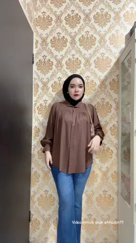 Alyssa blouse rayon MAHOGANY😍 #blouserayon #ootdblouse #outfitideas #fyp 