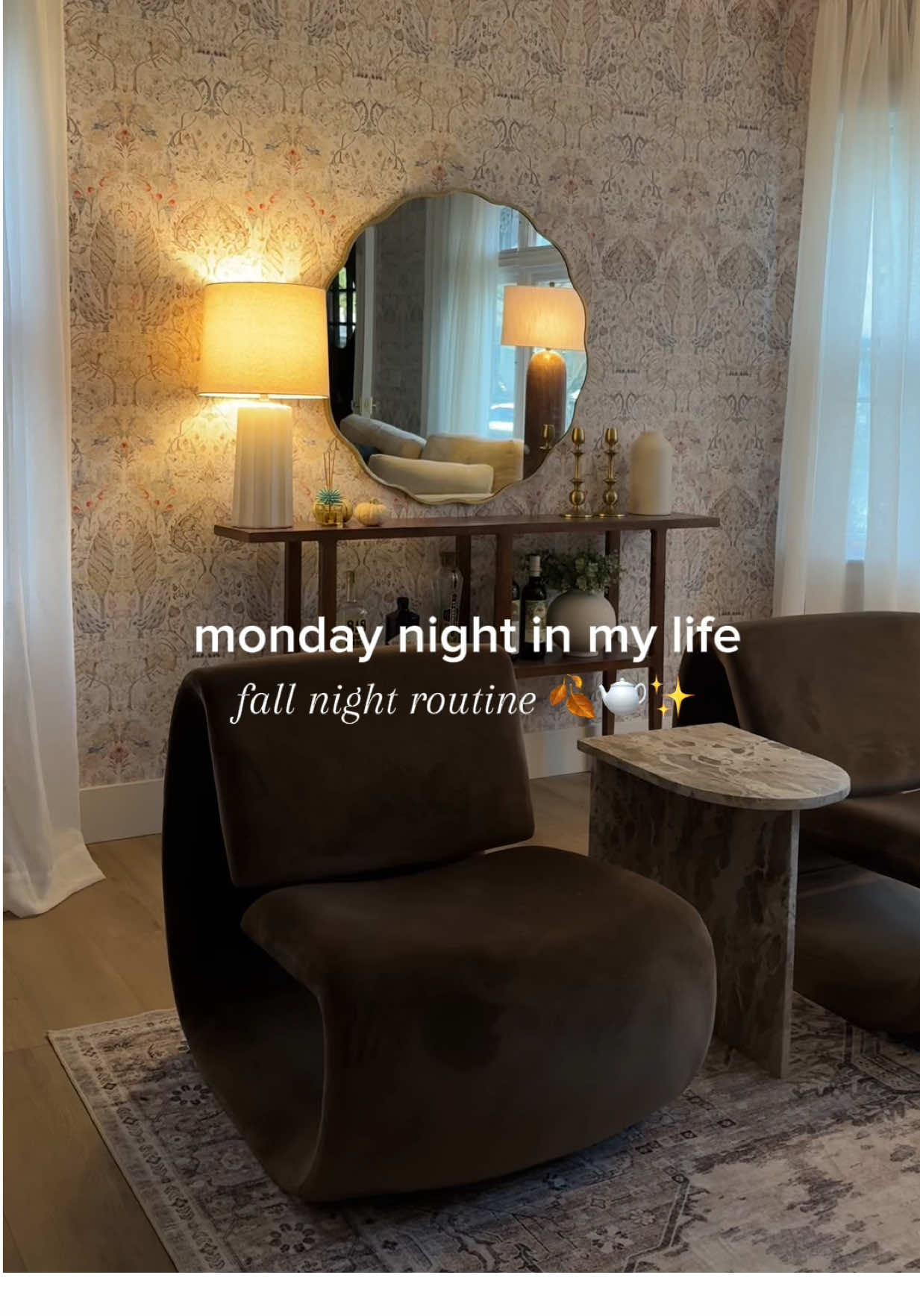 our fall Monday night routine 🍂🫖✨ #nightroutine #nightinmylife #fallaesthetic #upstateny 