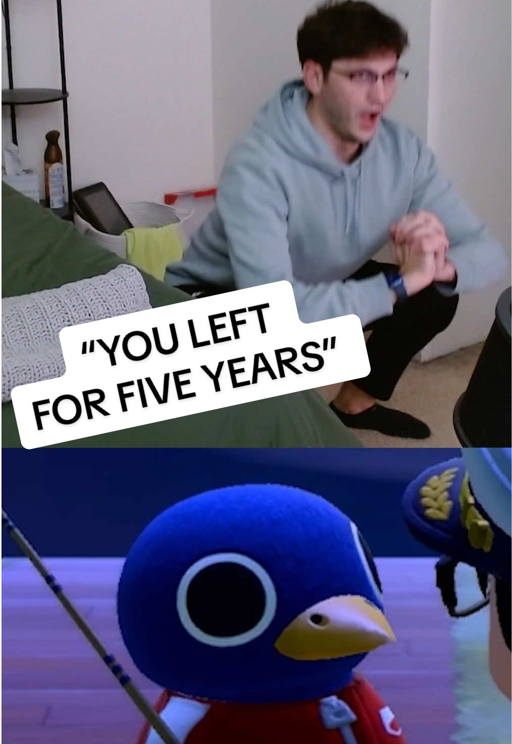 Turns out 5 years is a long time 😭 (every villager was upset) #animalcrossing #twitchclips #streamer #kitengu 