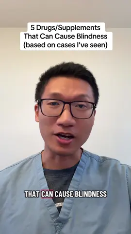 5 drugs / supplements that can cause blindness #brainhealth #eyes #TikTokEncyclopediaContest #awareness 