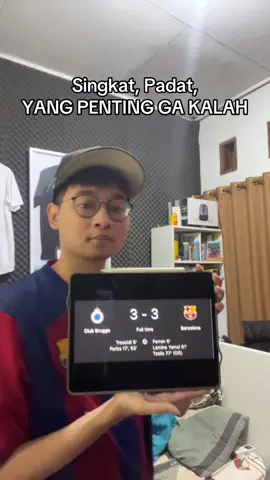 bersyukur masih seri😮‍💨 #barcelona #clubbrugge #ucl 