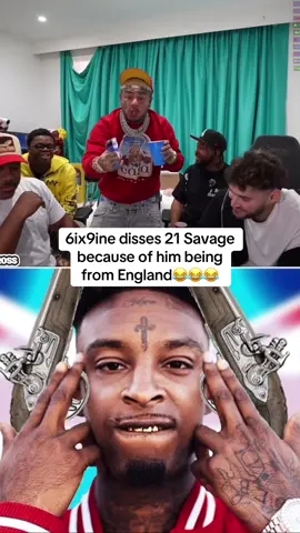 6ix9ine disses 21 savage because of him being from England 😂😂😂  #6ix9ine #21savage #england #adinross 