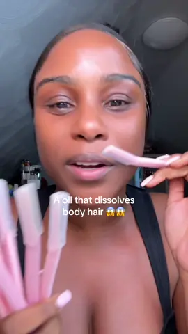 A hair removal oil !! My mind is blown 😱😱 #hairremoval #bodyhair #cyperusrotundusoil #shaving #pcos   