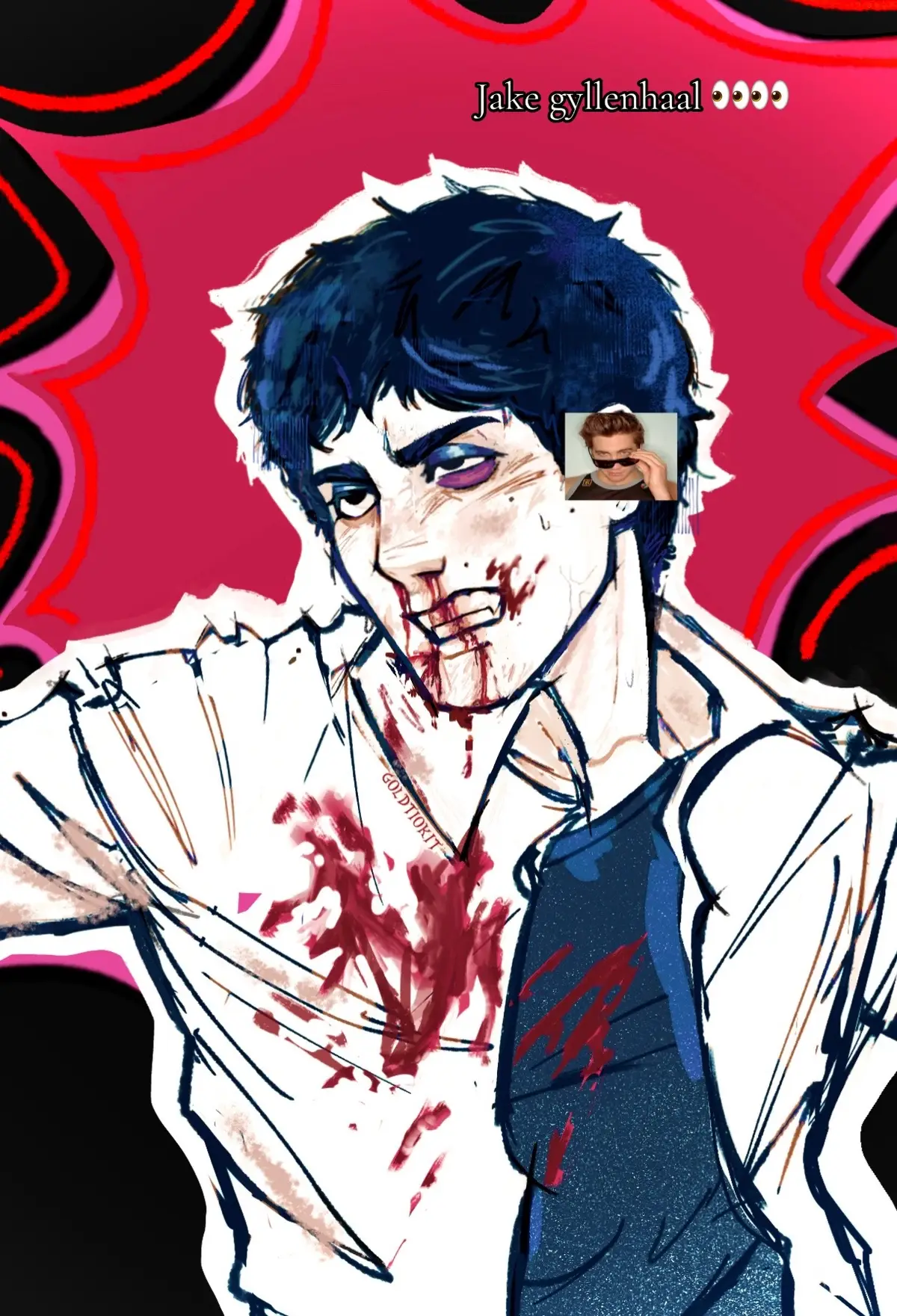 #jakegyllenhaal #donniedarko #digitalart #ocs #goldenkamuy oughhhh I’m floppingggg I haven’t drawn Beatles in so long oughhhh