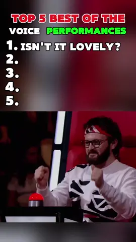 TOP 5 BEST OF THE VOICE PERFORMANCES 🔥❤️  #top5 #TheVoice #Auditions #performances #singing 