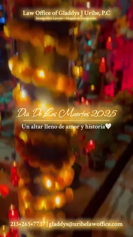 Honrando a mis ancestros y celebrando la fuerza de nuestra gente. 🕯️  At Law Office of Gladdys J Uribe, P.C. we work to keep families together. Every family deserves to stay together, to dream, and to thrive. 💛   Call, DM, or Email us for a consultation.   ☎️ 213-265-7737 📧 gladdys@uribelawoffice.com 🌎www.uribelawoffice.com  #DiaDeLosMuertos #MiOfrenda #ImmigrationSupport #ImmigrationLawyer #abogadodeinmigracion