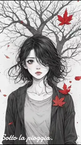 Sotto la pioggia. #donna #amarsi #pioggia #musica #italiana 