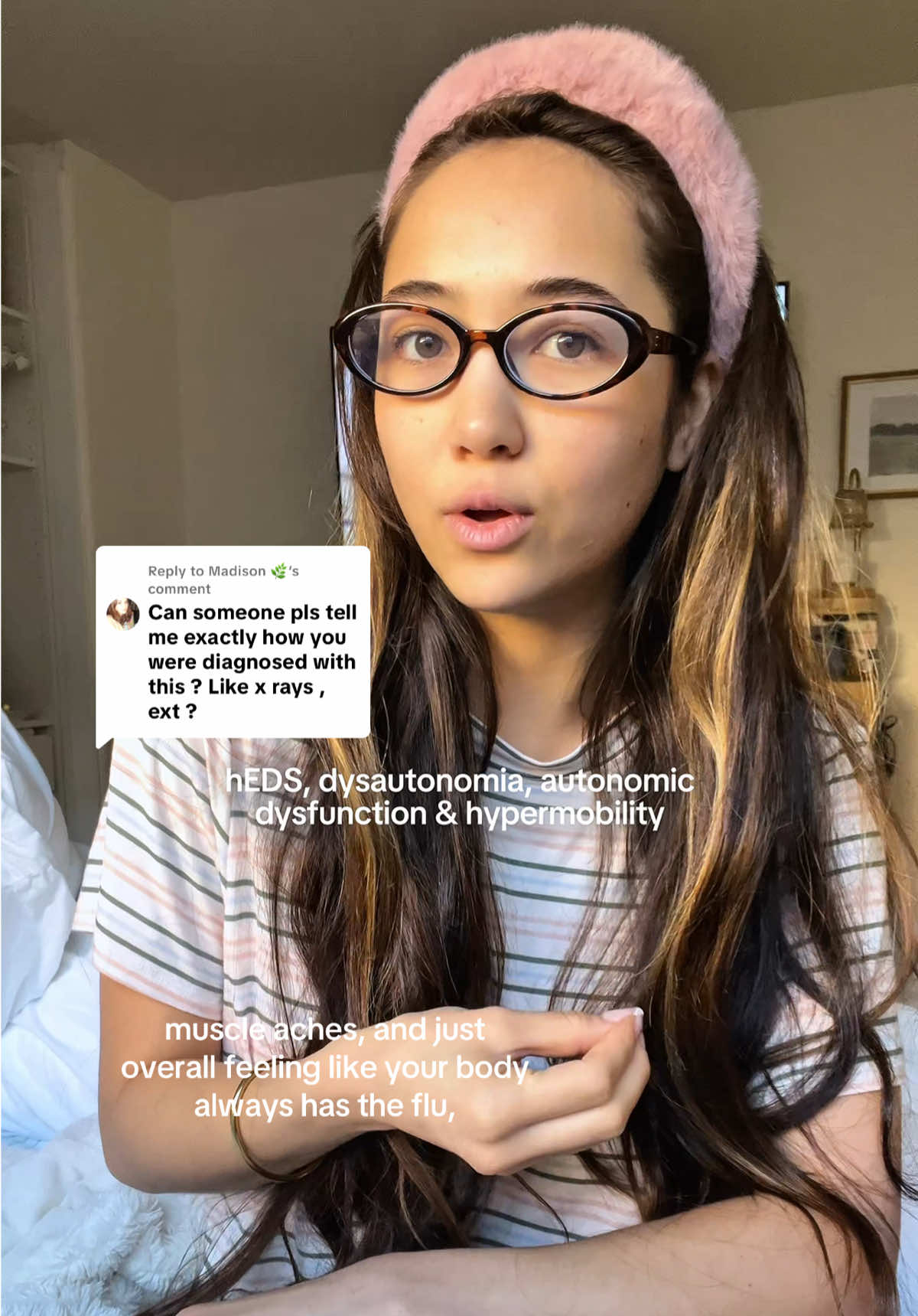Replying to @Madison 🌿 I’ve FINALLY been given a (potential) diagnosis/reason to why I’m feeling like this everyday 🥹🙏🏼🌸 it’s been such a journey and hoping to heal & know how to manage this easier. #heds #hypermobility #hypermobileehlersdanlossyndrome #autonomicnervoussystem #dystautonomia 
