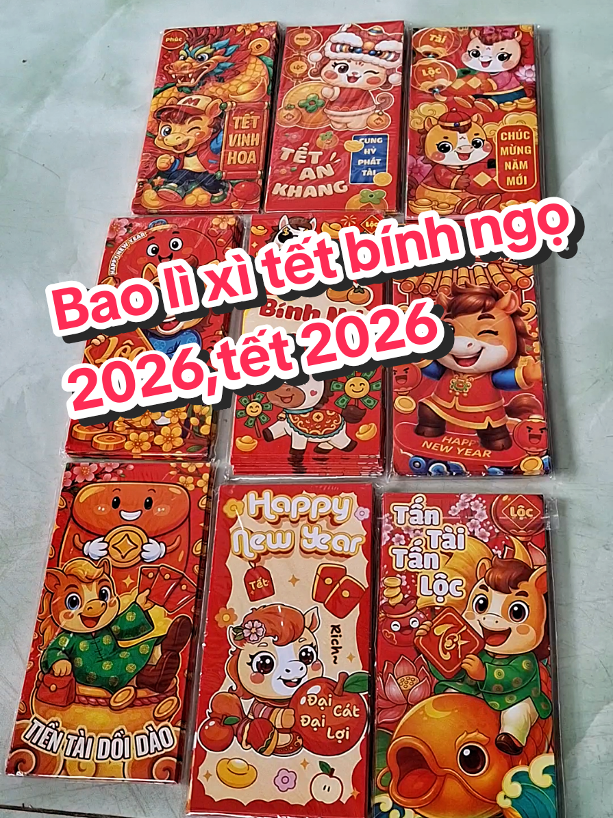 Bao lì xì#baolixit2026 #tetsumvay #tet2026 #xuanbinhngo2026 #tiepthilienket 