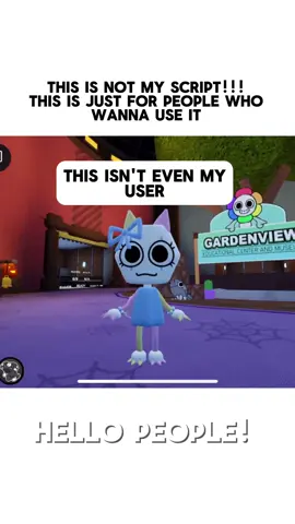 Dandy’s world script :) (Yes I do realize I can be banned and no I don't care. I don't play roblox a lot) #dandysworld  #roblox 