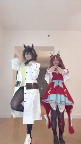 i’m never beating the tall allegations @Haebin #umamusume #umamusumeprettyderby #agnestachyon #umamusumecosplay #fyp 