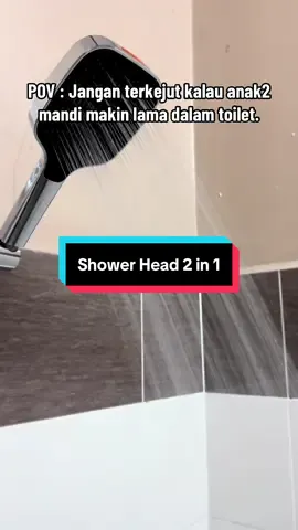 Masalah air slow dah settle. Siap pakej 2 in 1. Pasni mandi sejam. Haha