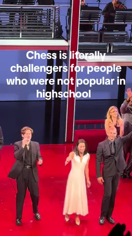Saw aaron tveit, Lea Michelle, and Nicholas Christopher in the musical Chess on Broadway with music by ABBA. My only complaint is it wasn’t more like challengers? This also applies to theatre kids @CHESS the Musical  #broadway #chessmusical #leamichelle #aarontveit #abba 