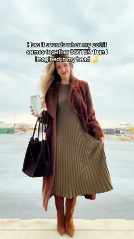 Not to be dramatic…  The dress is $69 cashmere/cotton blend and I’m wearing on repeat! #fallfashion #OOTD #relatable