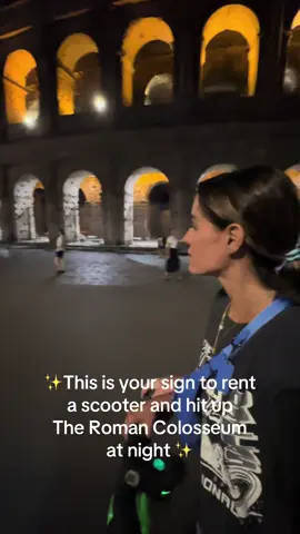 You only live once…rent the scooter. #rome #colosseum #romanempire #italy #traveltiktok @Uber 