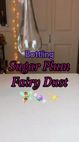 Making my Sugar Plum Fairy Dust decorative potion bottle! #potion #potions #christmas #christmasdecor #holidays 