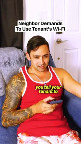 Neighbor Demands To Use Tenant’s Wi-Fi  #tenant #landlord #realestate #investing #drama (disclaimer: This is a skit based on a true story)