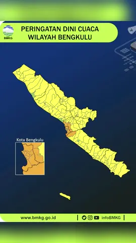 Peringatan Dini Cuaca Bengkulu dari BMKG hari ini ! Mohon Masyarakat untuk Waspada 🙏