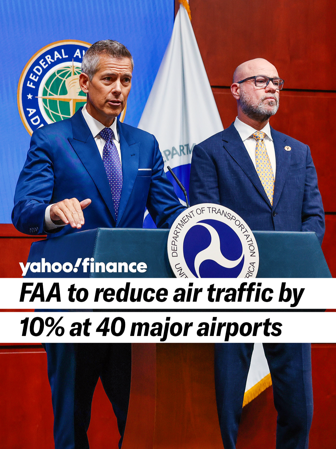 The FAA is reducing air traffic by 10% at 40 major airports to 