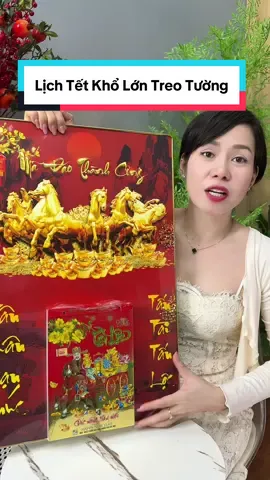 Lịch Tết Khổ Lớn (40x60cm) Treo Tường Laminate Tráng Gương - Tặng Kèm Bloc Đại 14.5 x 20.5cm/17 x24cm - LỊCH TẾT 2026 #lichtet #lichtrangguong #tet2026 #cindythuytichcuc 