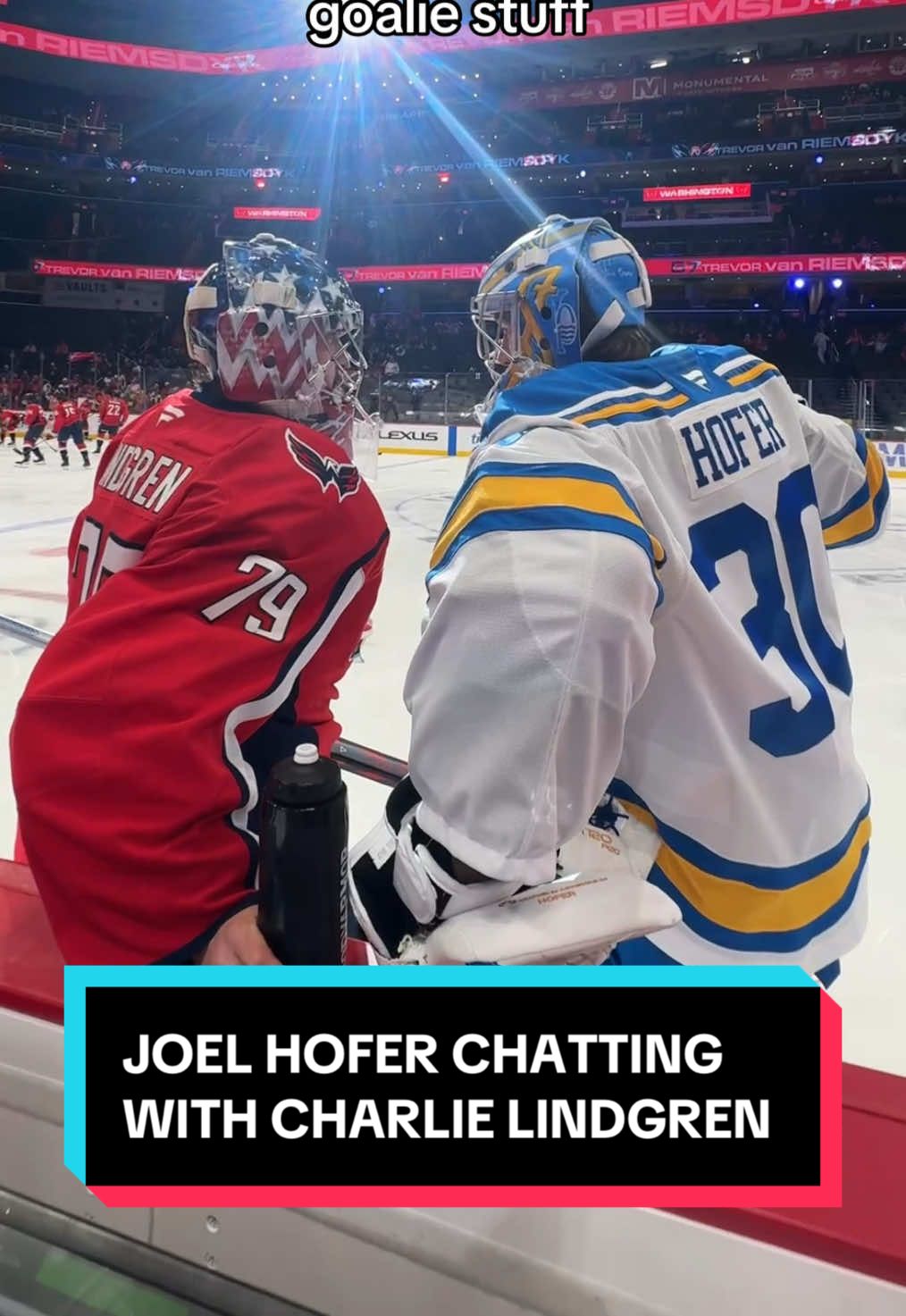 but really what are they discussing? 🤔 #NHL #JoelHofer #CharlieLindgren #hockey #sports 