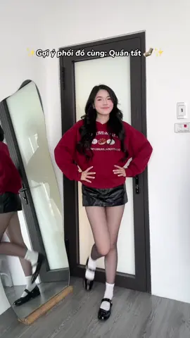 Gợi ý oufits phối đồ cho các nàng cùng quần tất xinh đón Noel nha #bunnyinhouse #quantat #quantatbunny 