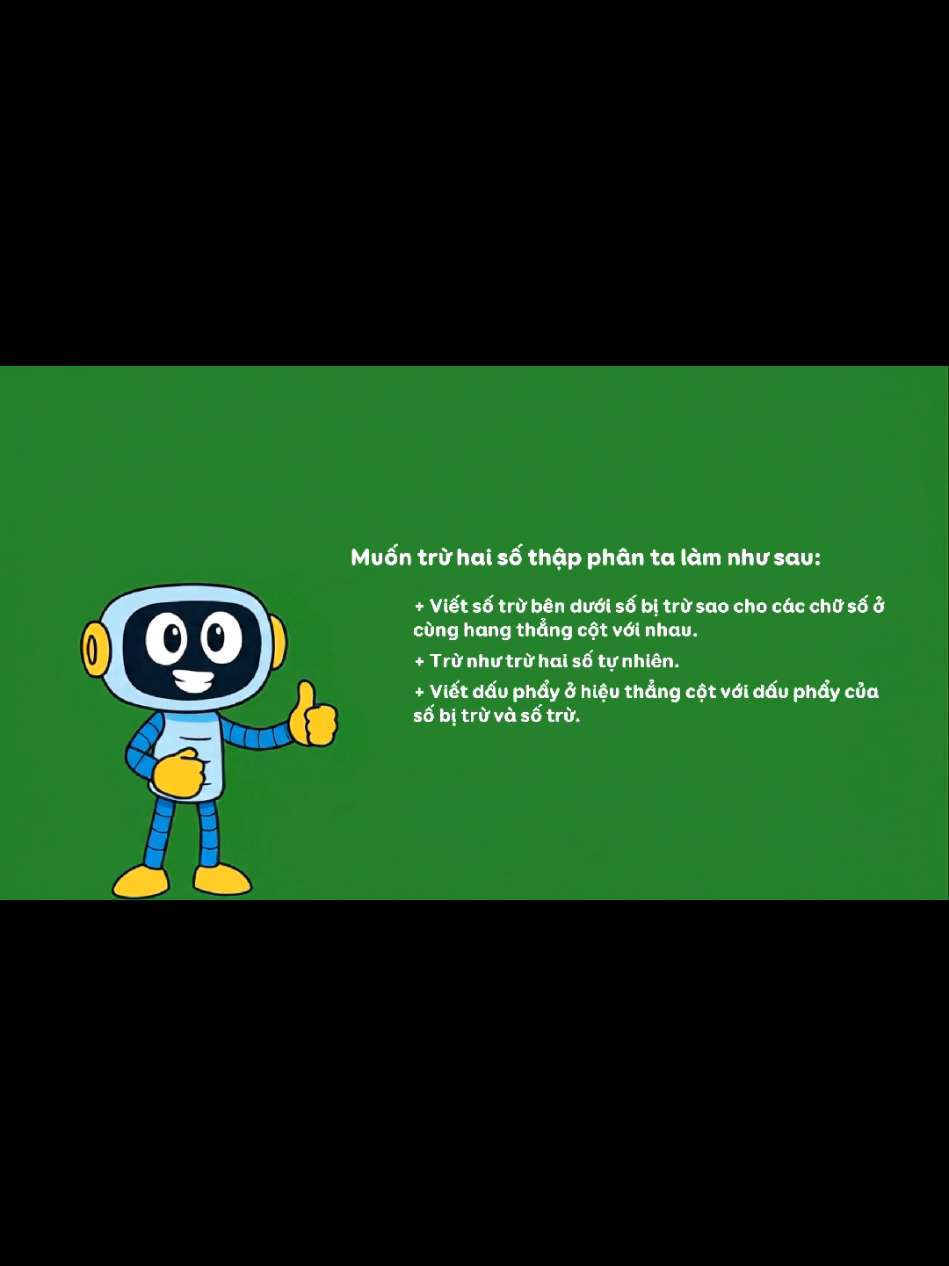 Trừ hai số thập phân - Toán 5 #giaovientieuhoc #tieuhoc #lophocthayquang #lophocthayhavanquang #havanquanggvtieuhoc 