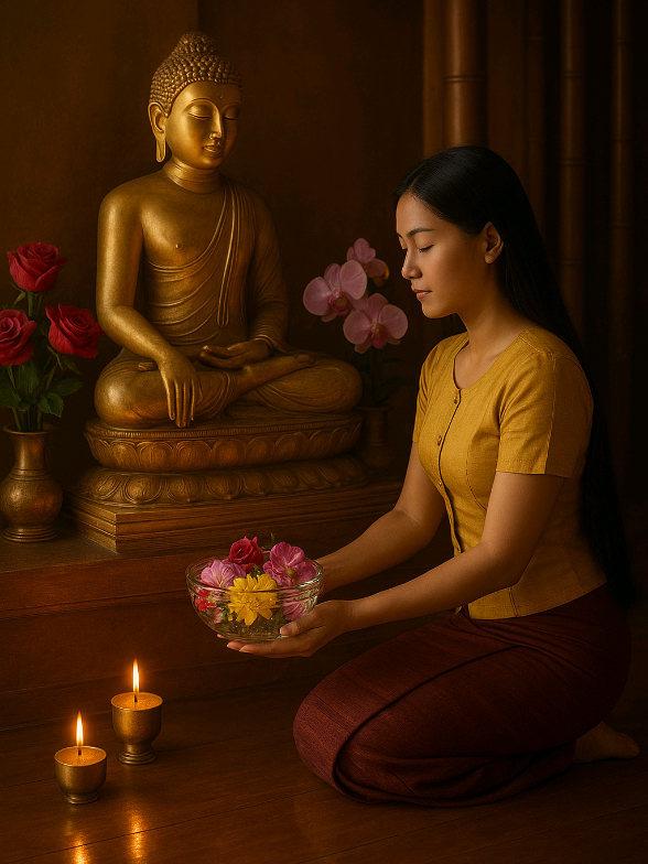 #ဘုရားတရားသံဃာ  #ဆုတောင်း  #ai 