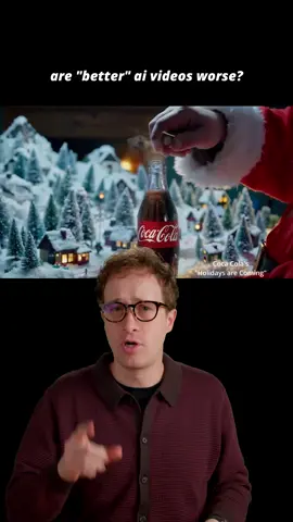 Why Coca Cola’s AI ad is a mistake #holidays #christmas #cocacola #aivideo #ai The “Holidays Are Coming” ad is another AI ad by Coke, and also great Pepsi ad if you ask me. It begs the question if “better” AI will turn the public against AI further.