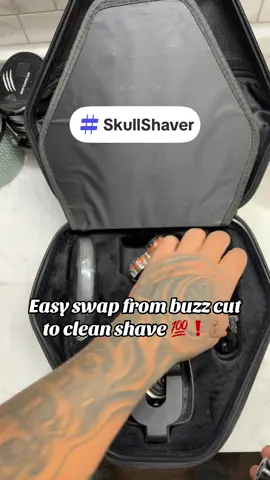 Easy change over from the rugged blade to clean shave head 💯❗️💪🏽😤 #skullshaver #90secondshave #ruggedblade #hairremoval #reliable 