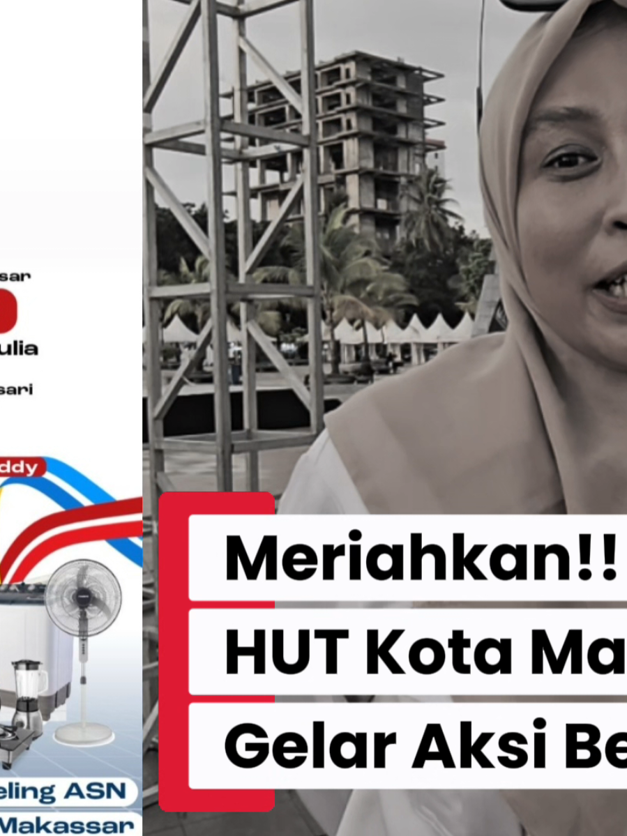 Yuk Meriahkan HUT Kota Makassar. Akan ada jalan sehat yang di gelar di Anjungan Pantai Losari Makassar. Aksi sosial hingga aksi bersih-bersih akan dilakukan selama jalan sehat berlangsung. Ini disampaikan Kepala UPT Pantai Losari Makassar Mulyani Rosa Arifin. 