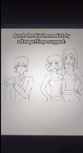 just finished soul eater. IS peak #souleater #deaththekid #lizandpatty #dtk 