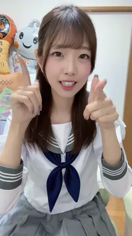 AIで可愛いえなち作れた人は投稿してね見に行く!!♡ #ハーフアップ #清楚系 #セーラー服 