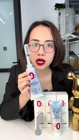 Kem nhuộm tóc phủ bạc màu đen, màu nâu đậm chính hãng bền đẹp 