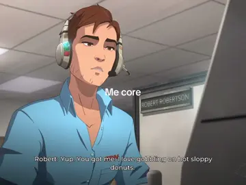 He’s literally the male version of how I am irl 🥹 his eyebags too like bro he is physically and mentally me #dispatch #robertrobertson #mecore #dispatchgame #fyp 