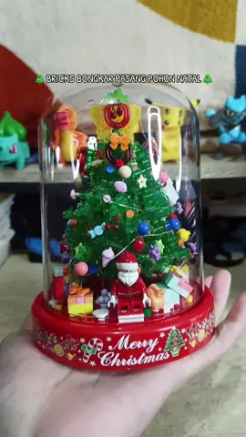 Mainan brick bongkar pasang bentuk pohon natal #mainananak #blokbangunan #hiasannatal #kadonatal #pohonnatal 