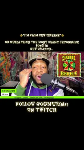 ⚜️”I’m From New Orleans”⚜️ OG Murda Talks The Most Deadly Secondline Song In  New Orleans… #nola #neworleans #culture 