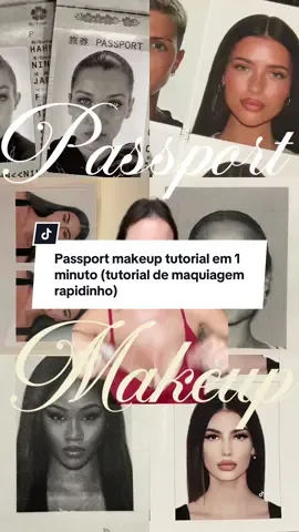 Passport makeup: tutorial de maquiagem lifting (quase um procedimento kkkkk) em 1 minuto!! #passportmakeup #makeuptutorial #tutorialdemaquiagem #makeupinspo #maquiagembrasil 