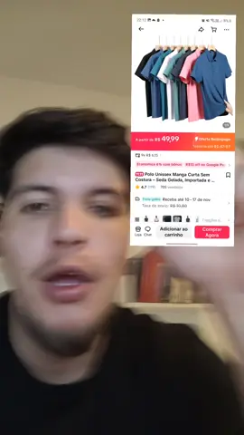 Camiseta Polo tecido Premium gelado #polo #trabalhar #vendedor #autoimagem #tiktokshop 