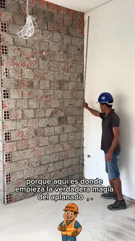 Cómo aplanar un muro 😱 #construction  #construccion  #trabajo 
