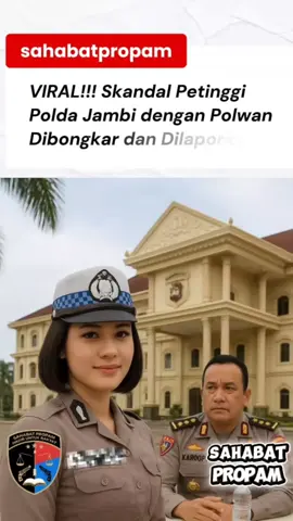 Kasus dugaan perselingkuhan yang melibatkan seorang oknum Pejabat Utama (PJU) Polda Jambi dengan sesama anggota Polri kini terus bergulir.🔥 Awalnya mencuat dari komentar warganet di akun Instagram resmi Polda Jambi, kasus ini kini resmi dilaporkan ke Divisi Propam Mabes Polri. Salah satu pelapor membenarkan bahwa laporan telah diterima dan ia juga sudah mendapatkan Surat Pemberitahuan Perkembangan Penanganan Perkara (SP2HP). #PoldaJambi #PropamPolri #BeritaTerkini #SahabatPropam #OknumPolisi 