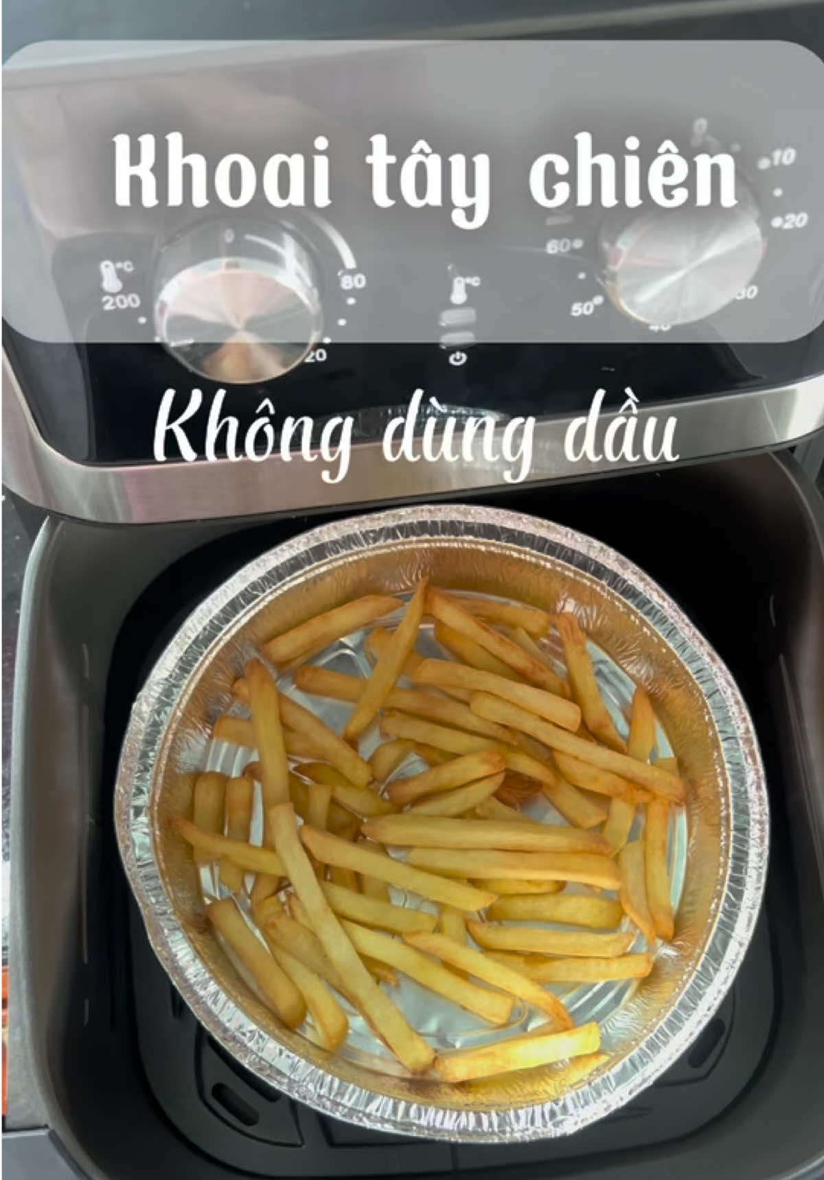 Làm khoai tây chiên bằng nồi chiên không dầu thật đơn giản nè!! Nhà ai hay ăn mấy món chiên thì sắm 1 em nồi chiên không dầu nha#noichienkhongdau #nauancungtiktok #ancungtiktok #nckd 