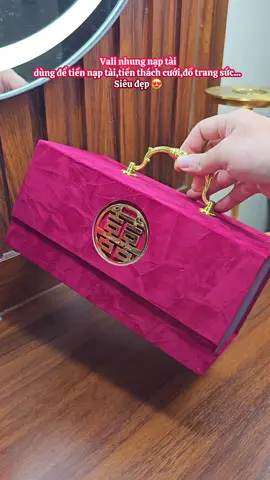vali nạp tài siêu đẹp dùng để tiền nạp tài,tiền thách cưới,đồ trang sức..#hopnaptai #valinaptai #damcuoimientay #damcuoi #mientay 