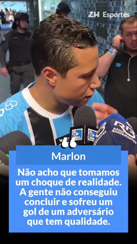 CHOQUE DE REALIDADE? 🔵 Marlon discordou da afirmação de que o Grêmio teria tomado um 