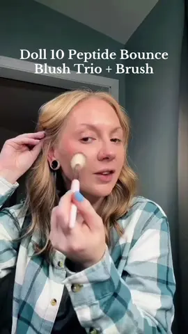 Peptide Bounce Blush from @Doll 10 Beauty is a water-based gel blush with a creamy, blendable formula that gives skin a healthy flush of seamless color.  Infused with skin-loving ingredients like Vitamin E, Marshmallow Extract, Peptides, & Hyaluronic Acid that hydrate and “bounce” back to the skin!  #doll10beauty #peptidebounceblush #TTSBeautyBesties #TikTokShopBlackFriday #ttsmidwest 