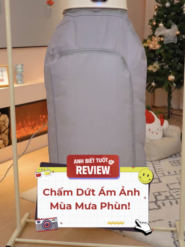 Chấm Dứt Ám Ảnh Mùa Mưa Phùn! Tủ Sấy Gấp Gọn Mini: Khô Nhanh, Diệt Khuẩn Chỉ Từ 30 Phút. @anhbiettuotdesign #anhbiettuotreview #caitaocanho #nhathongminh #toiuukhonggian #xh