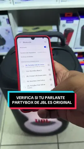 🤯 ¡Asegura que tu JBL PartyBox sea ORIGINAL! 🧐 ¿Dudas de la autenticidad de tu PartyBox? ¡No te dejes engañar! Te mostramos la prueba INFALIBLE en 3 pasos: 🎧 El Sonido Característico: Al encenderlo, debe sonar el tono exclusivo de JBL. Si suena distinto, ¡cuidado! 🔗 Emparejamiento Perfecto: La función para conectar varios altavoces (como Auracast en modelos nuevos) debe funcionar sin fallas y con su sonido de conexión distintivo. ✅ La Prueba de Fuego: ¡La APP Oficial! Conecta tu PartyBox por Bluetooth y luego abre la aplicación JBL PartyBox. Si se vincula y puedes cambiar el Bass Boost y la Ecualización... ¡ES ORIGINAL! Las copias NO logran conectarse. 🚫 ¡Exige lo auténtico y disfruta del verdadero sonido JBL! 🎶 #JBLOriginal #PartyBox #JBLAuthentic #SonidoJBL #NoALaPiratería