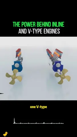 Inline vs V-Type Engines: The Heart of Modern Ships #knowledge #Science #usa 