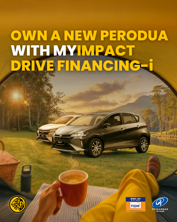 Own a Perodua the smart way with #MaybankIslamic myimpact Drive Financing-i. Stand a chance to win RM100 worth of MIGA-i gold investment. Book your ride today at any Perodua showroom. T&C apply. Campaign period: 1 November – 31 December 2025. Apply now maybank.my/myimpactdrive