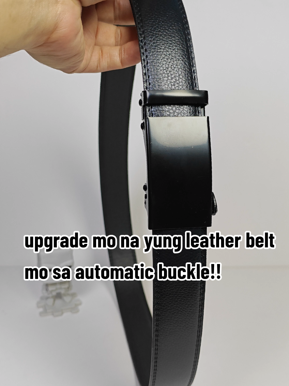 mag upgrade kana ng belt to automatic buckle!! #automaticbucklebelt #automaticbucklebelt #beltformen #leatherbelt #casualbelt 